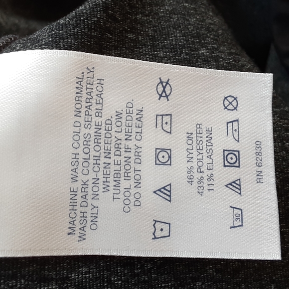 Lands End Gray Cropped Leggings size 1x - Picture 6 of 7